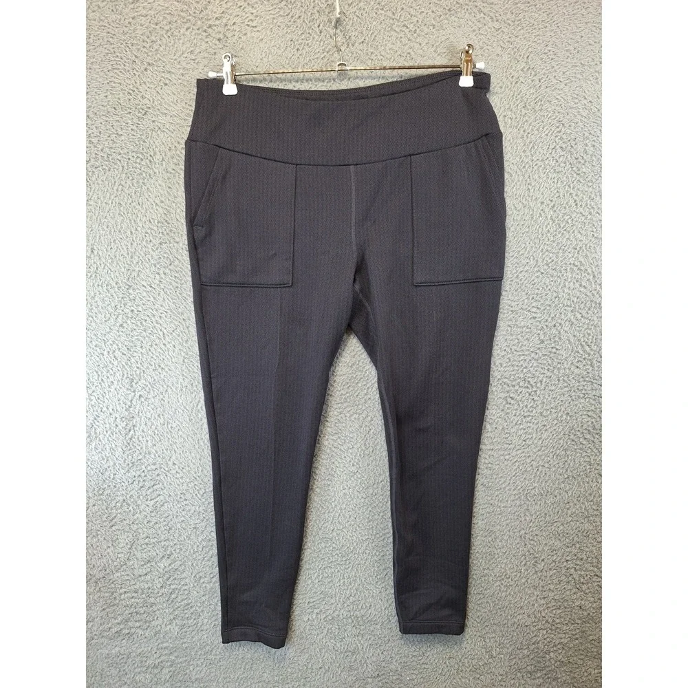 Mondetta Leggings Women's XL (Fits 34x26) Gray Herringbone Stretch High Waisted